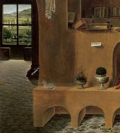 St. Jerome in his study, c.1475 (detail) by Antonello da Messina